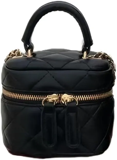 Leheybia 1 Pcs Shoulder Bags for Women Women’S Leather Crossbody Bag Chain Crossbody Bag for Women（Black）
