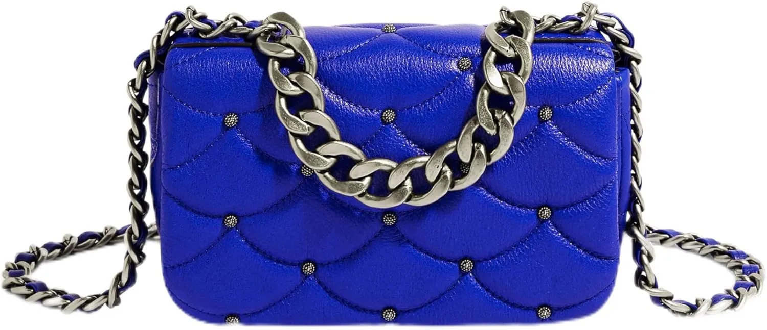 Light Up the Night Mini Crossbody Bag for Women - Small Leather Crossbody & Shoulder Purse - 2 Strap Design