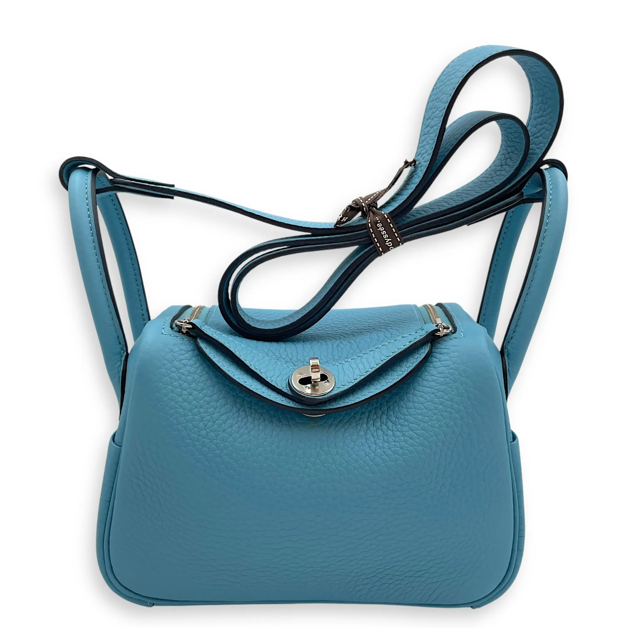 Lindy Mini Blue Du Nord in Clemence, Palladium hardware