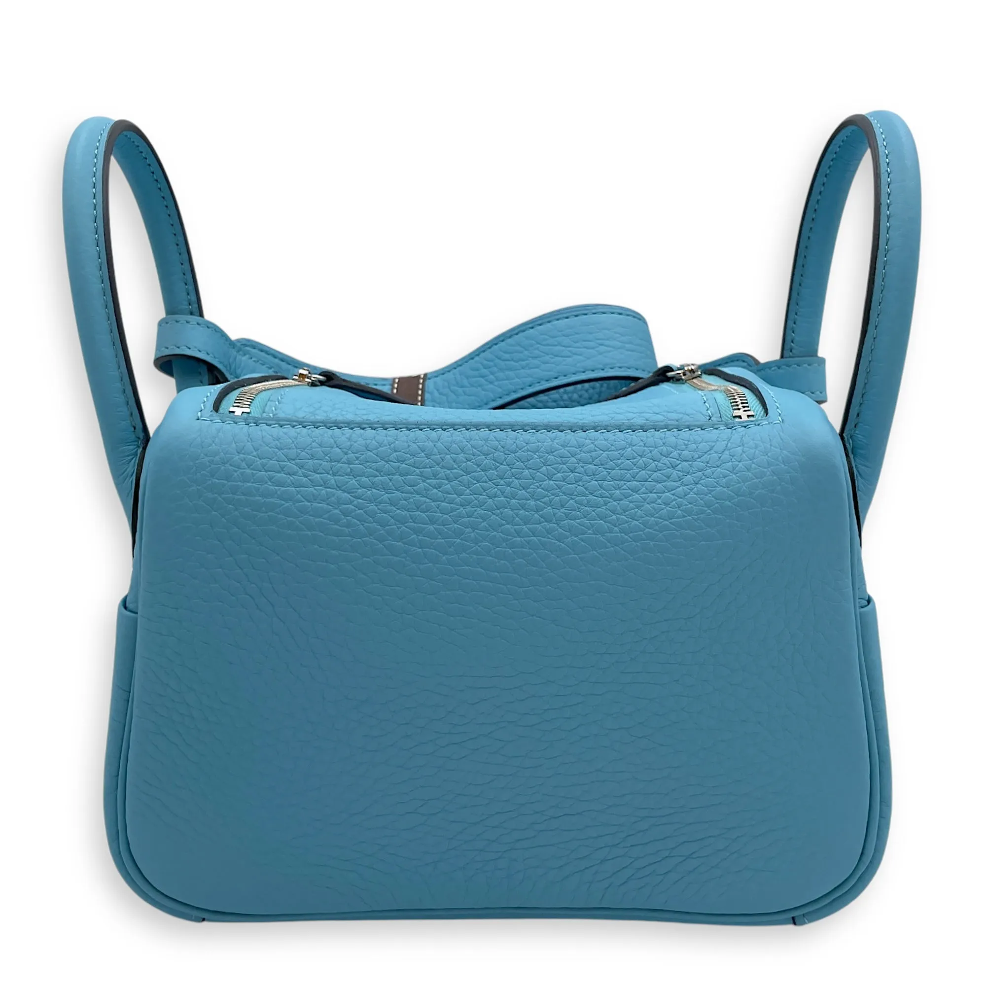 Lindy Mini Blue Du Nord in Clemence, Palladium hardware
