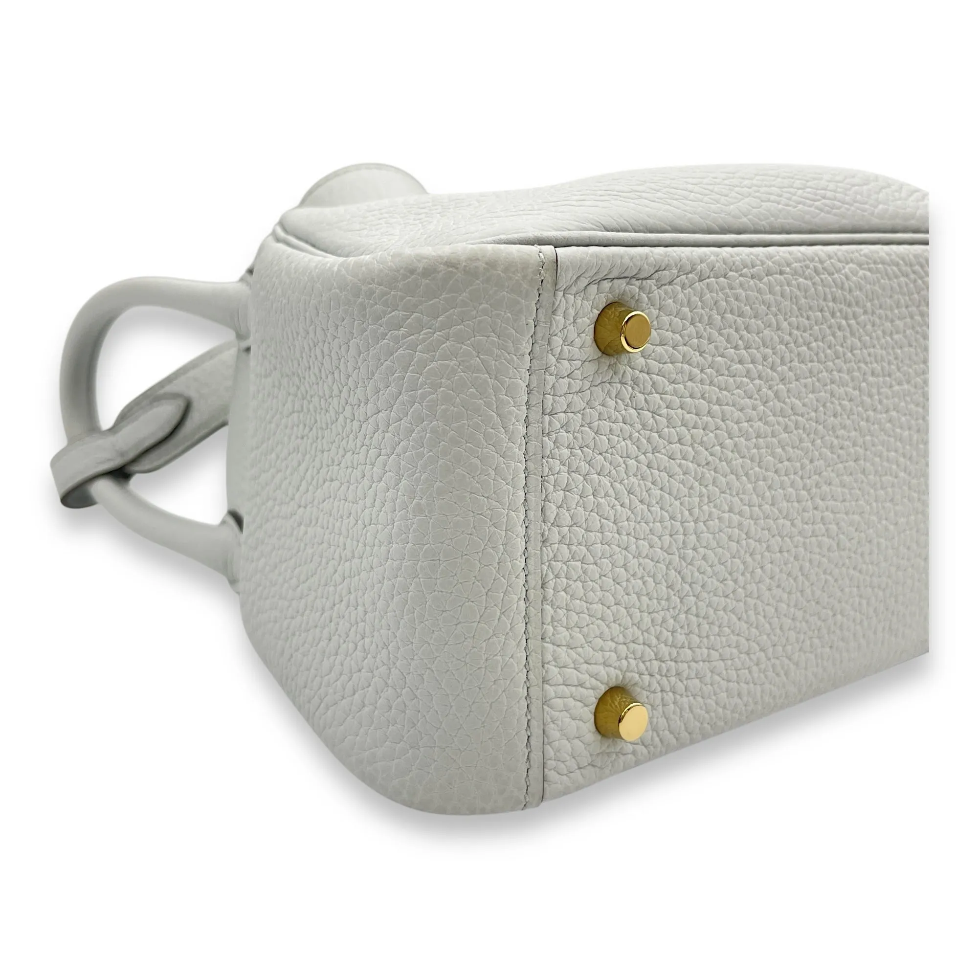 Lindy Mini Blue Pale in Clemence, Gold hardware