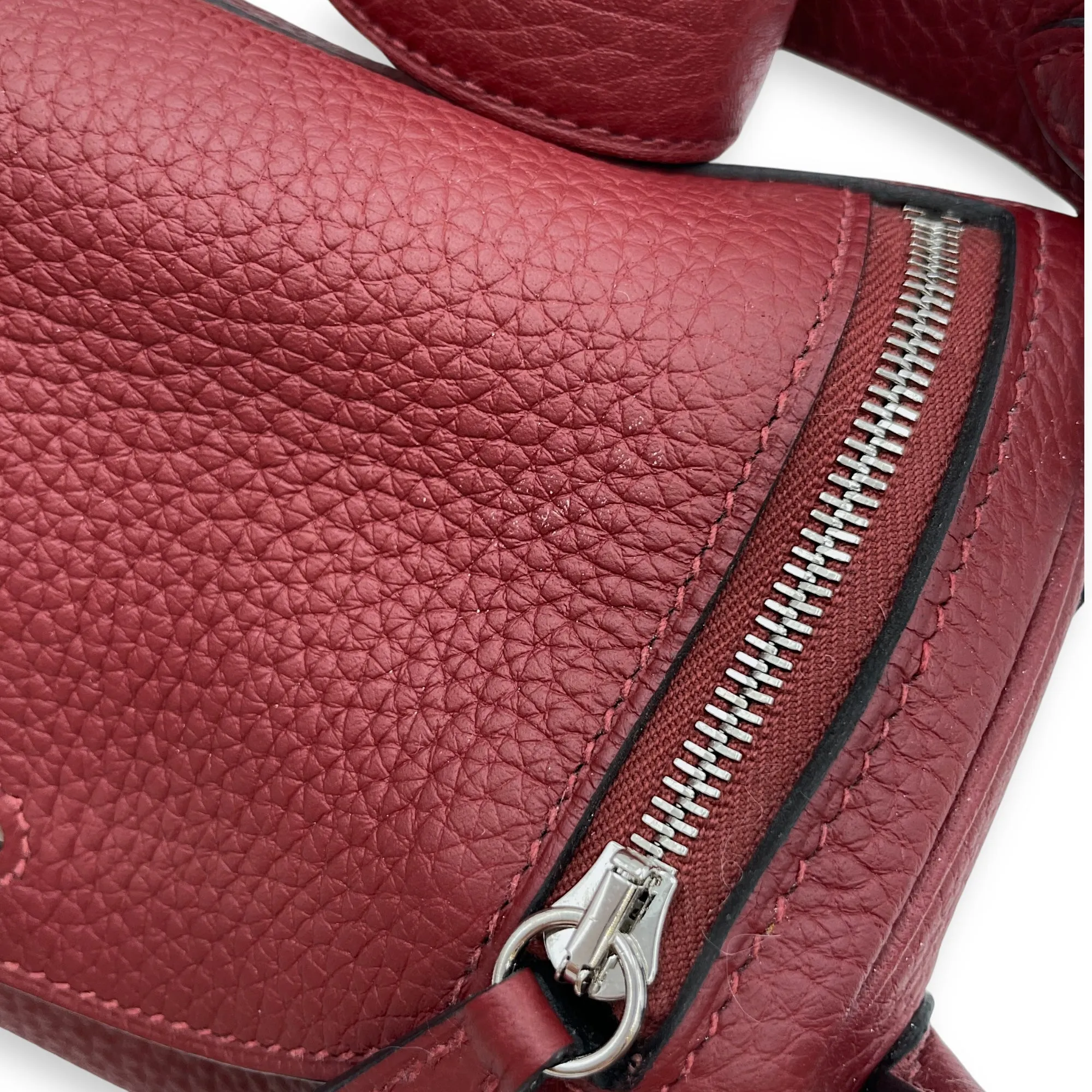 Lindy Mini Rouge H in Clemence, Palladium hardware