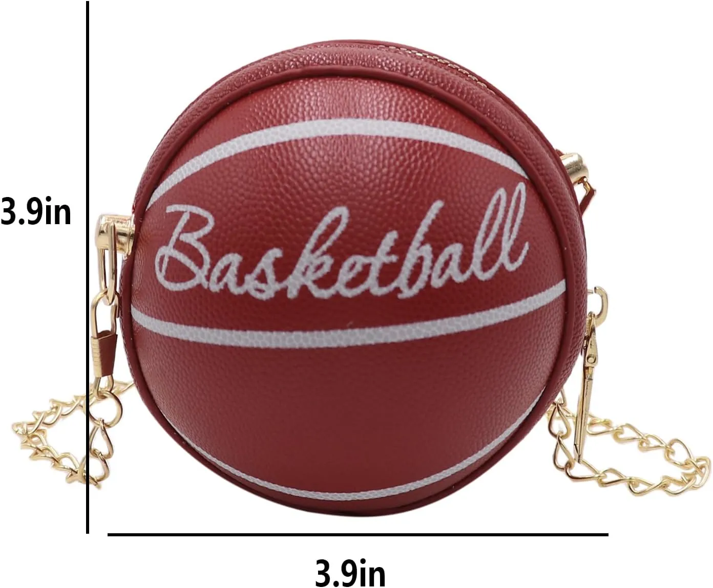 Little Girls Basketball Letter Crossbody Purse Basketball Shape Purse Mini Round Ball Crossbody Purses Shoulder Bag for Girls