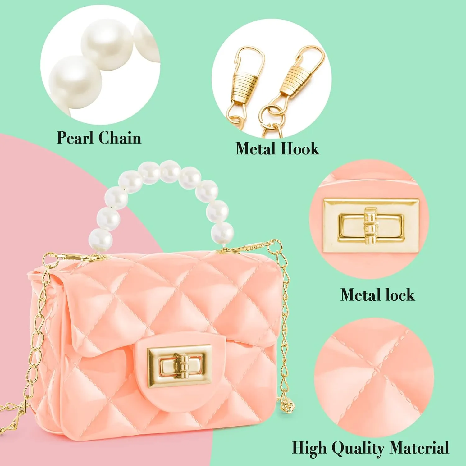 Little Girls Purse Cute Toddler Purse Fashion Crossbody Purse And Handbands Mini Kids Purse For Children