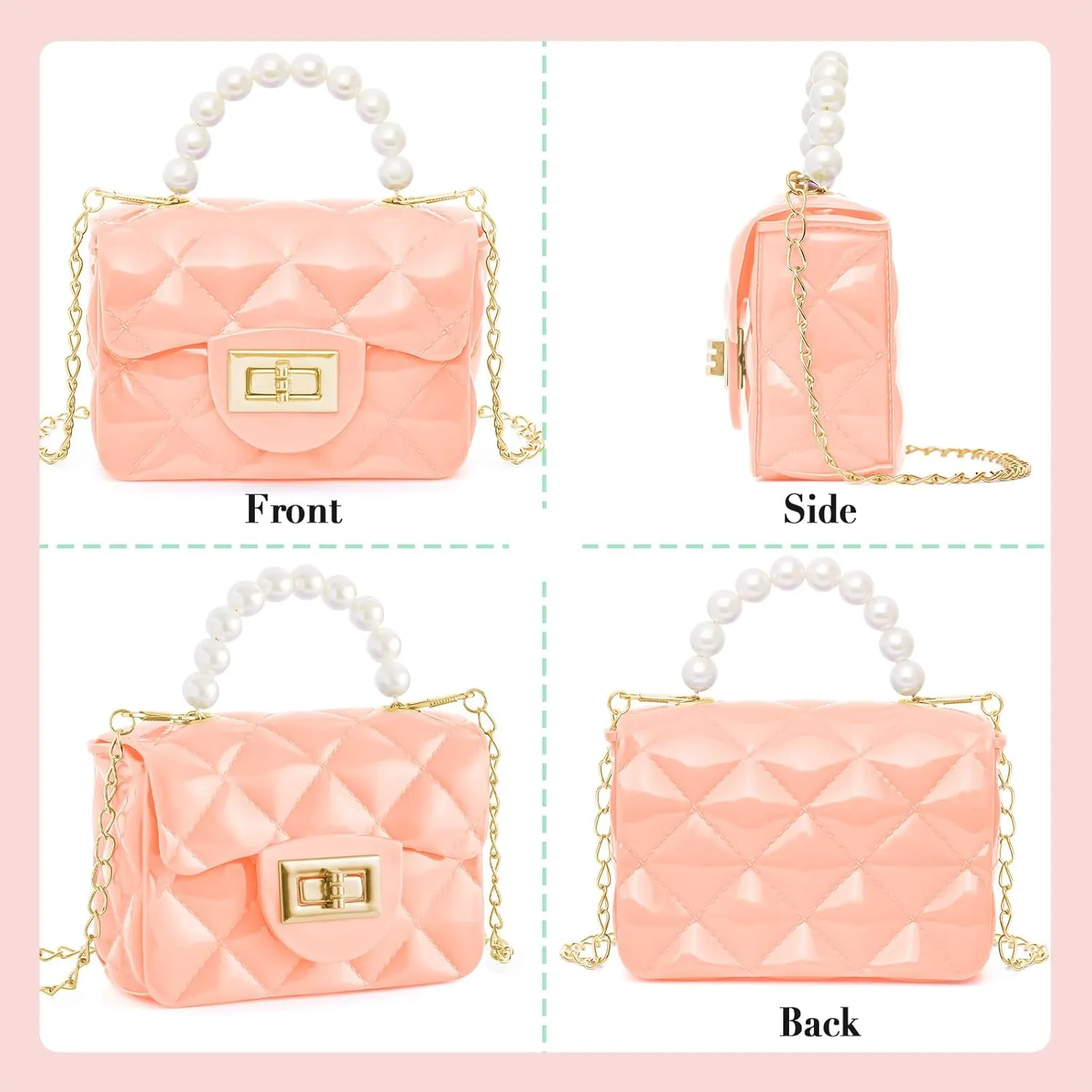 Little Girls Purse Cute Toddler Purse Fashion Crossbody Purse And Handbands Mini Kids Purse For Children