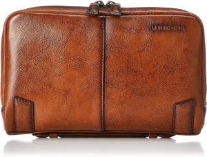 Lo Homme Presse 71868 Second Bag, Made in Japan, Cowhide Leather, Archaic, Brown