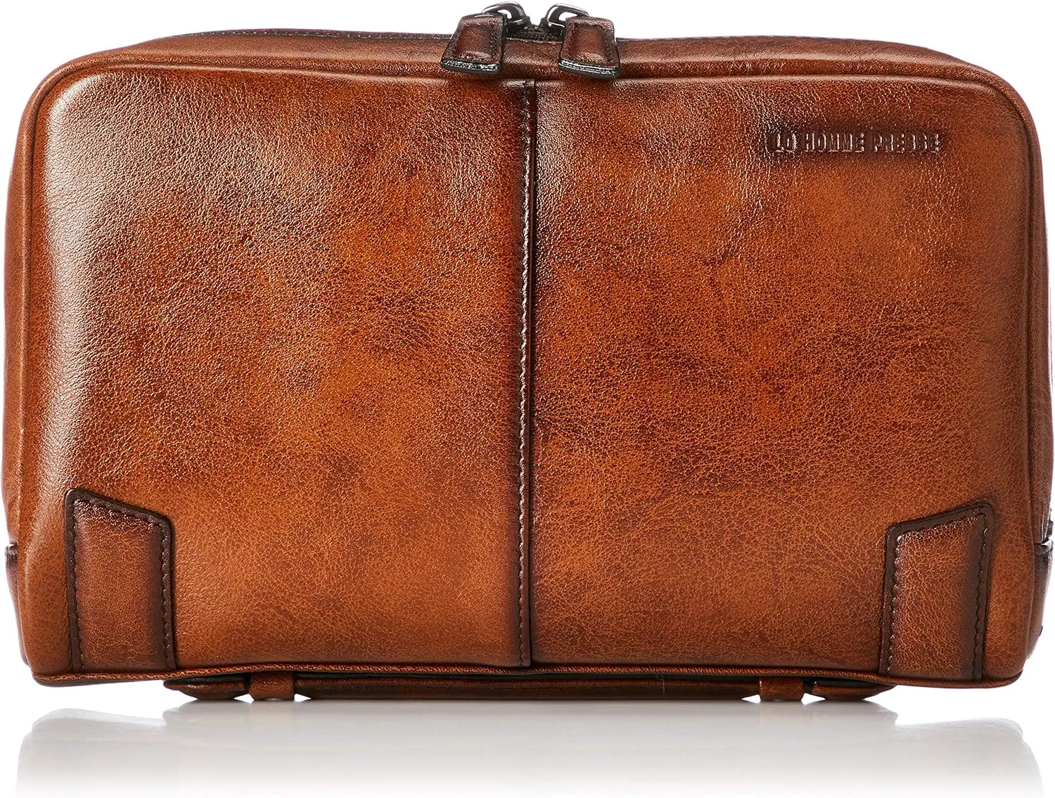Lo Homme Presse 71868 Second Bag, Made in Japan, Cowhide Leather, Archaic, Brown