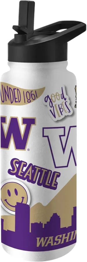 Logo BrandsWashington State Cougars 34oz Quencher Bottle