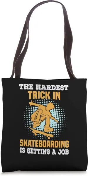 Longboard and Electric Skateboard Skater Style Skateboarder Tote Bag
