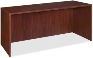 Lorell Credenza Shell, 72 by 24 by 29-1/2-Inch, Mahogany