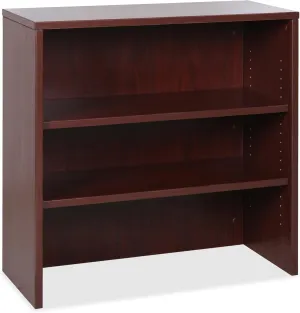 Lorell Essentials Mahogany Laminate Stack-on Bookshelf, 36" x 15" x 36"