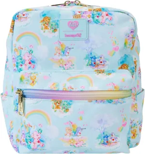 Loungefly Care Bears Cousins AOP Nylon Small Square Mini Backpack