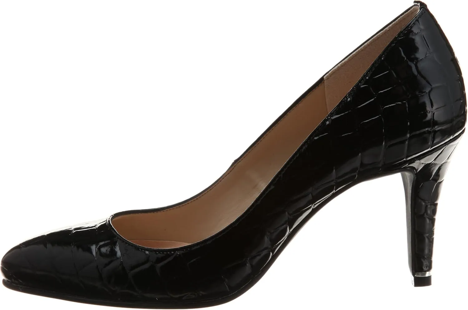 Lucione Embossed Pointed Toe Pumps
