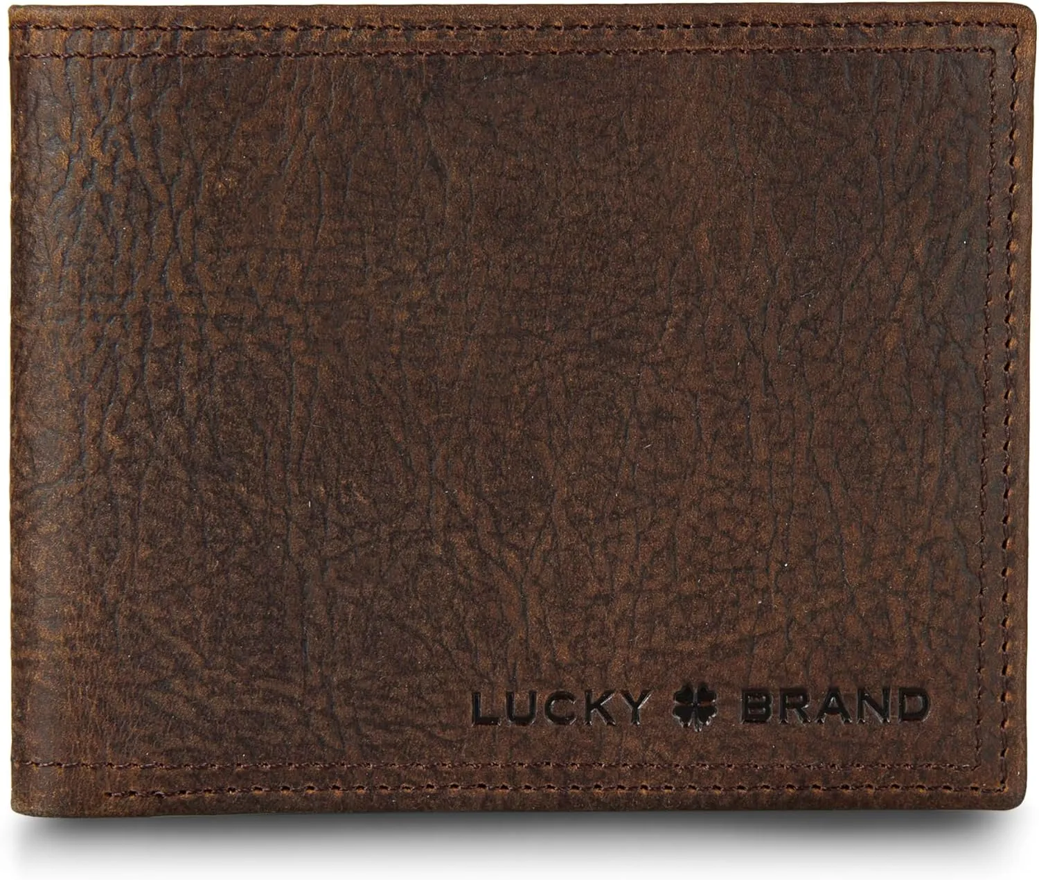 Lucky Brand Men's Bifold Wallet | Id Window | Card Slots | Leather | Organization | Durable | Stylish