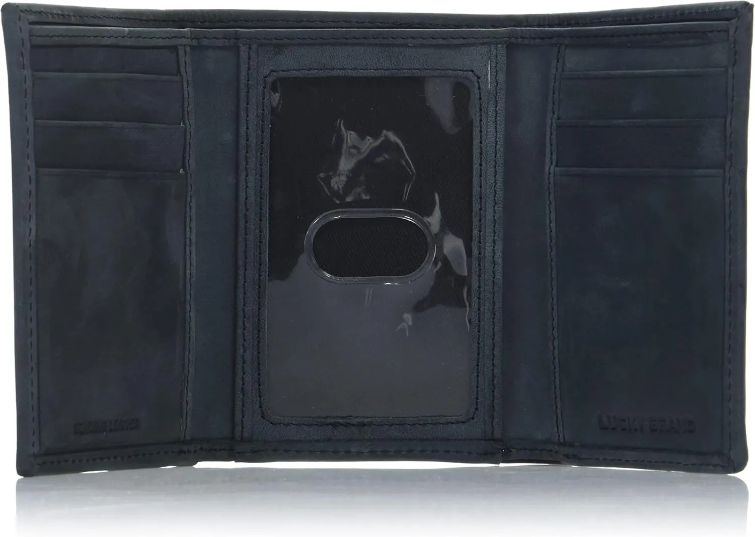 Lucky Brand Men's Trifold Wallet | Id Window | Card Slots | Leather | Organization | Durable | Stylish