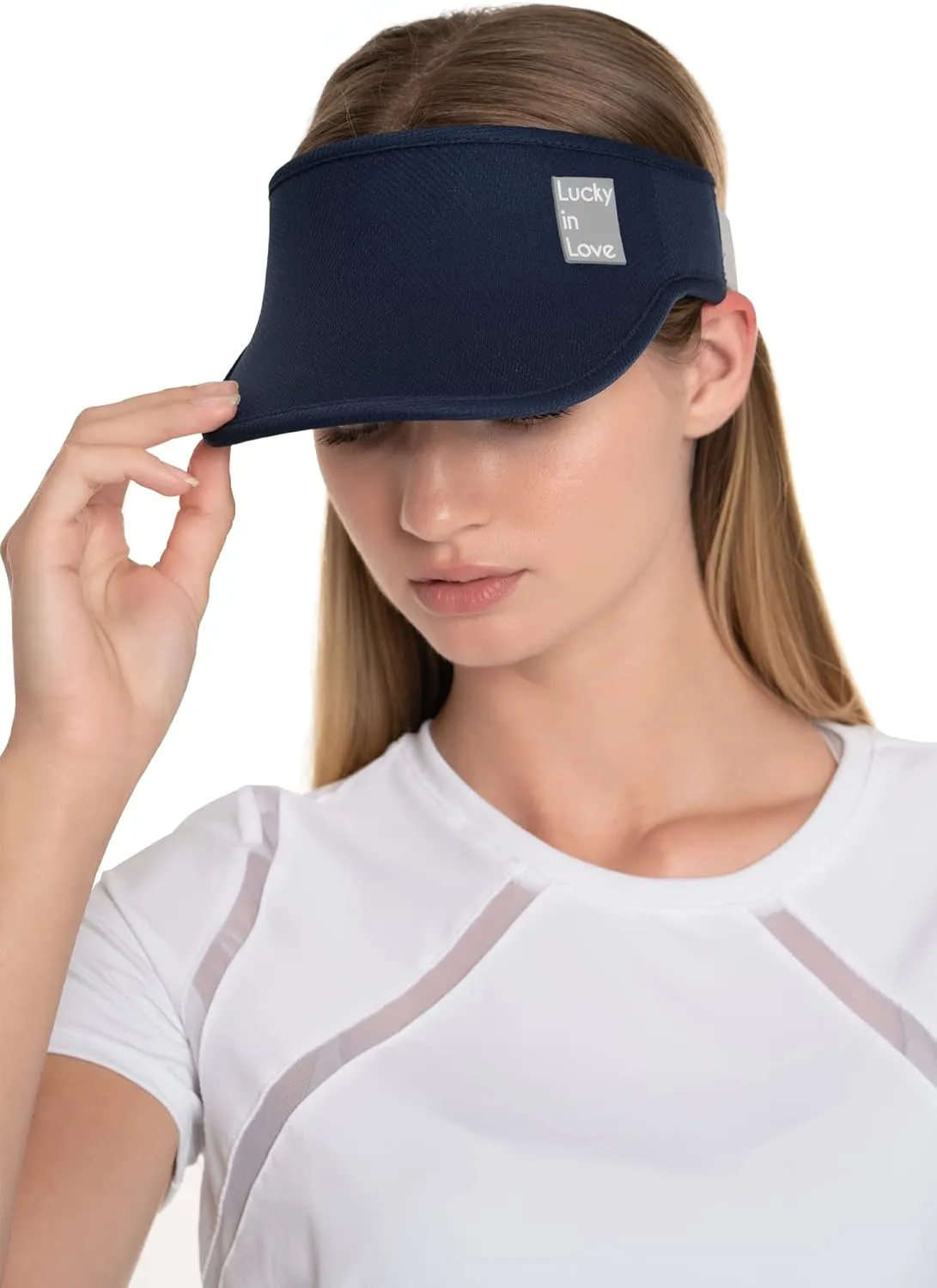 Lucky In Love Lucky Logo Stretch Visor