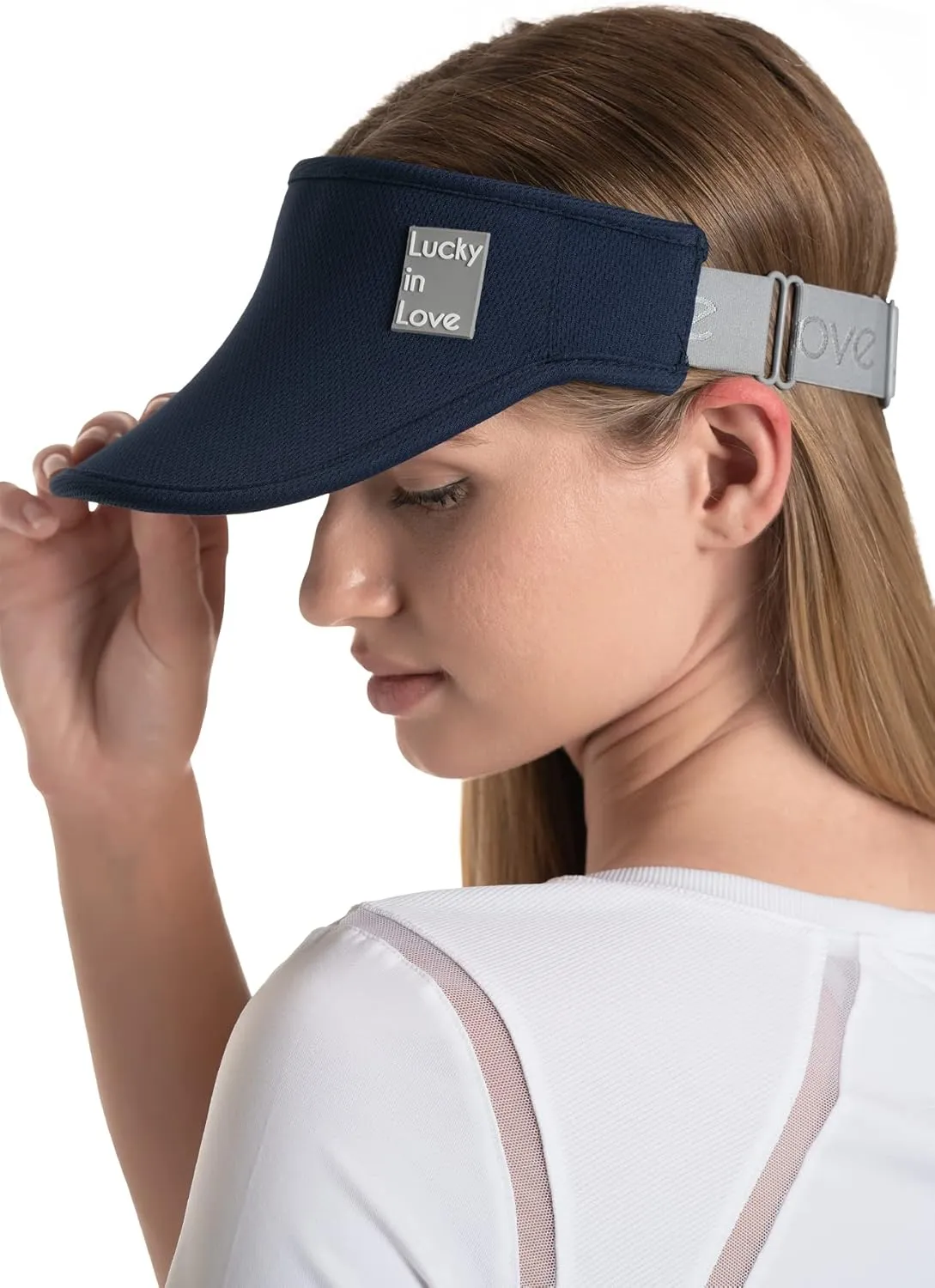 Lucky In Love Lucky Logo Stretch Visor