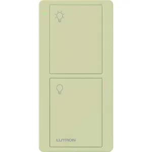 Lutron Pico Remote for Caseta Smart Switch, 2-Button Control , On/Off Control, For Table Top or Wallmount Use, PJ2-2B-GIV-L01, Ivory