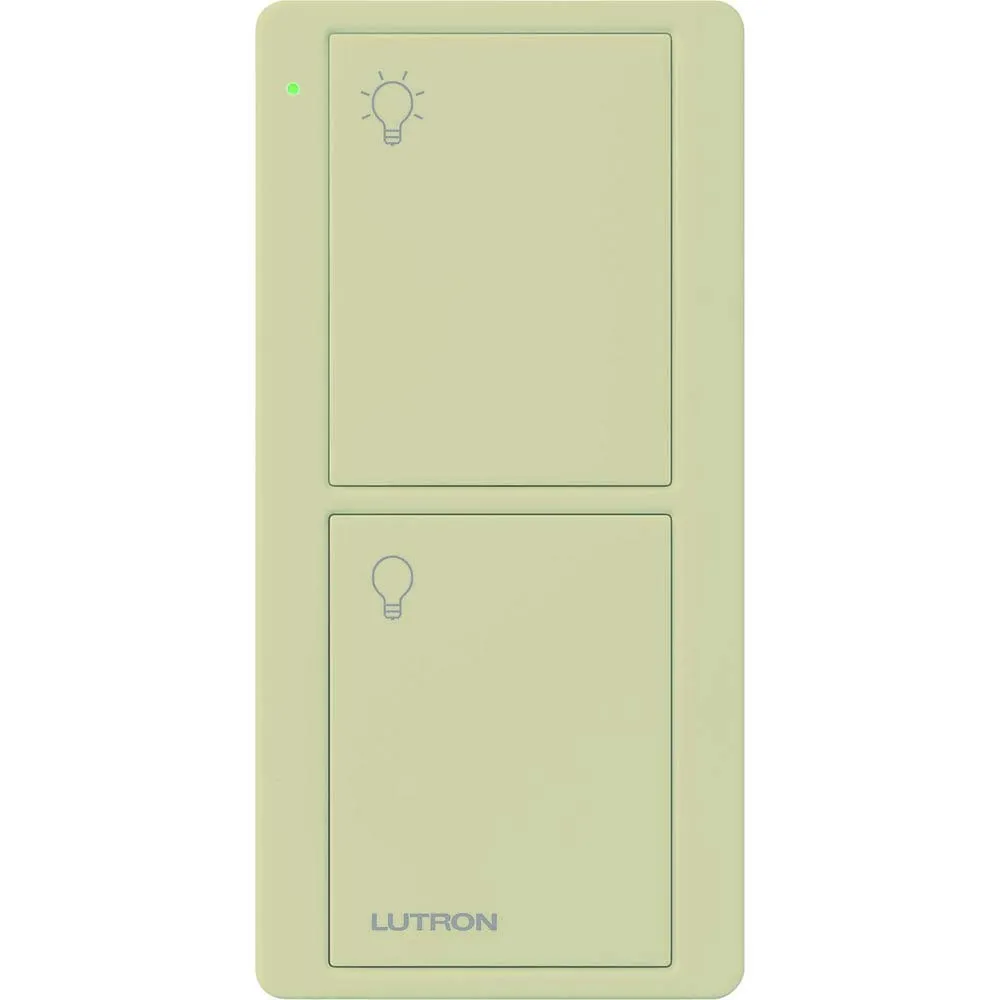 Lutron Pico Remote for Caseta Smart Switch, 2-Button Control , On/Off Control, For Table Top or Wallmount Use, PJ2-2B-GIV-L01, Ivory