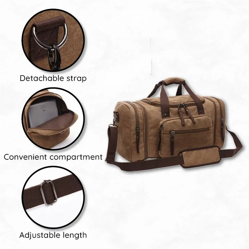 Luxora Large Capacity Canvas Travel Bag for All Essentials
