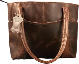 Madosh Presenting Large-capacity Full-Grain Leather Tote to Carry All Your Essentials Shoulder Hand Bag Women Purse