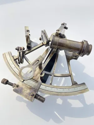 Malla Nautical 8" Brass Working Navigational Sextant Inc. | Marine Ship Instrument | Antique Sextant