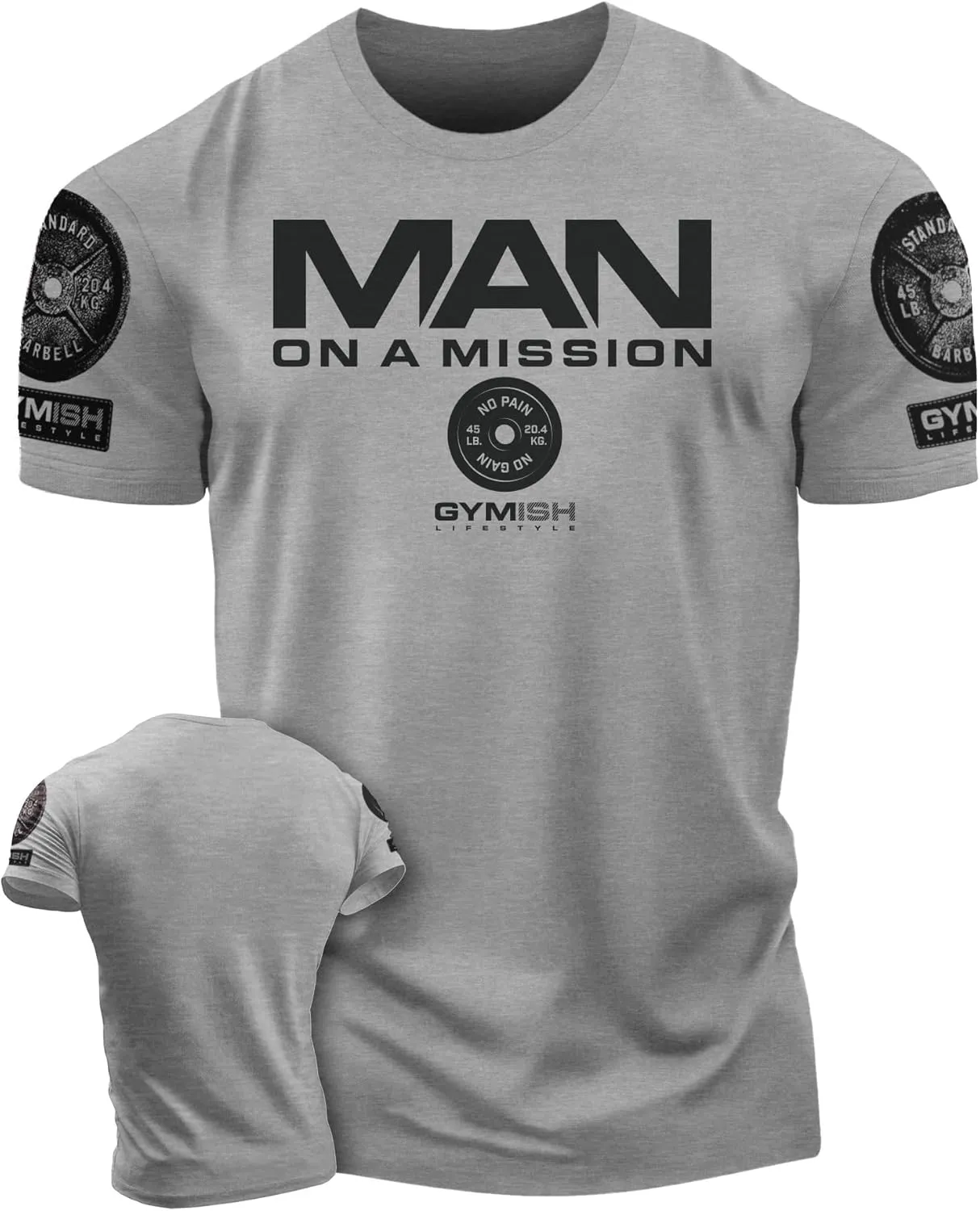 Man On A Mission Men Gym Workout T-Shirt for Intense Fitness Training