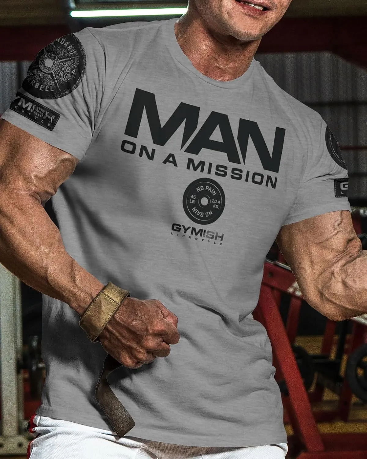 Man On A Mission Men Gym Workout T-Shirt for Intense Fitness Training