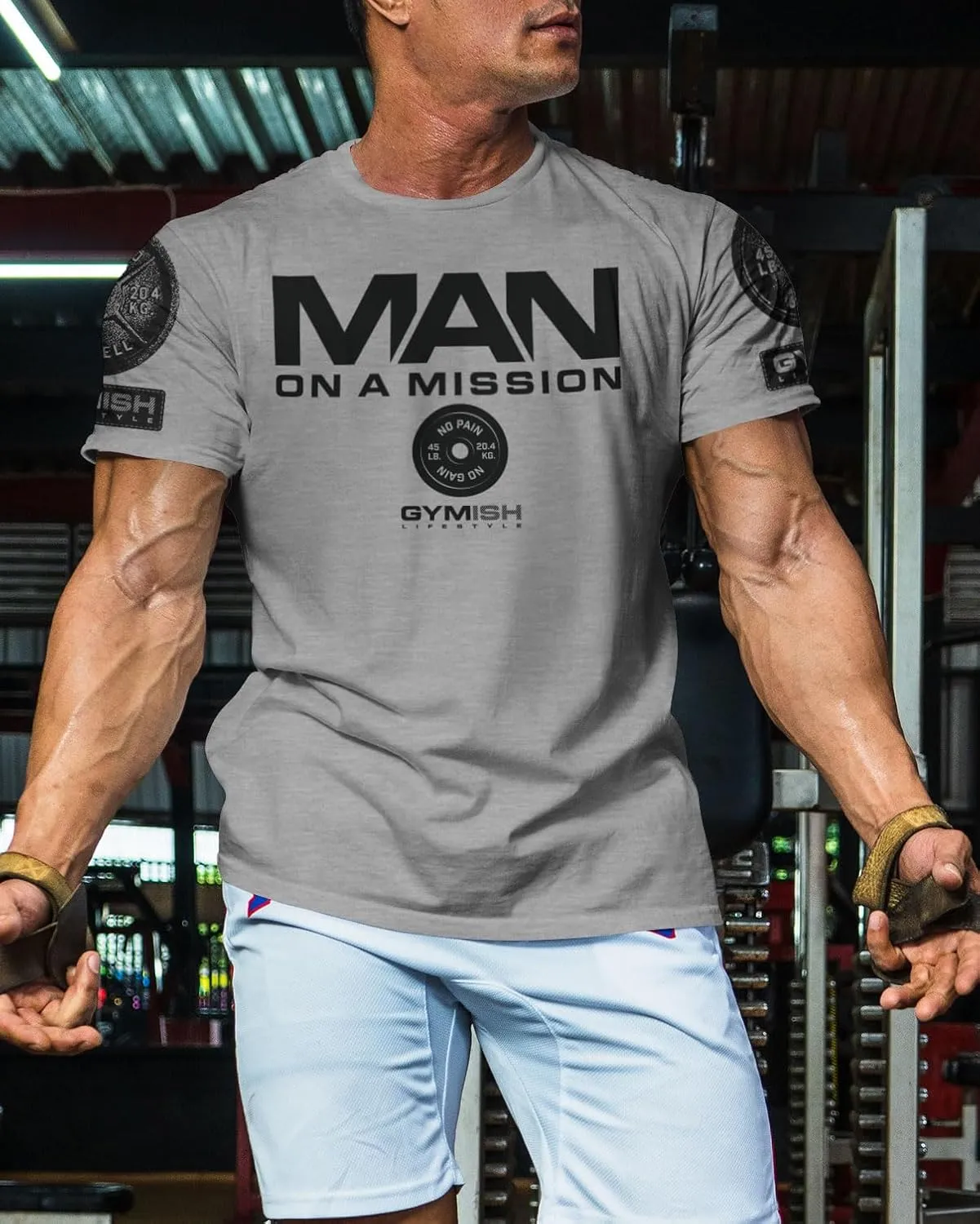 Man On A Mission Men Gym Workout T-Shirt for Intense Fitness Training