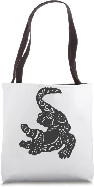 Mandala Alligator Crocodile Art Reptile Mom Dad Tote Bag