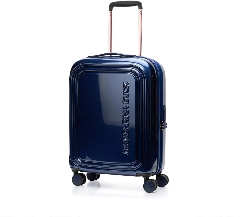 Mandarina Duck Logo Print and Metal, Blue Indigo, Cabin