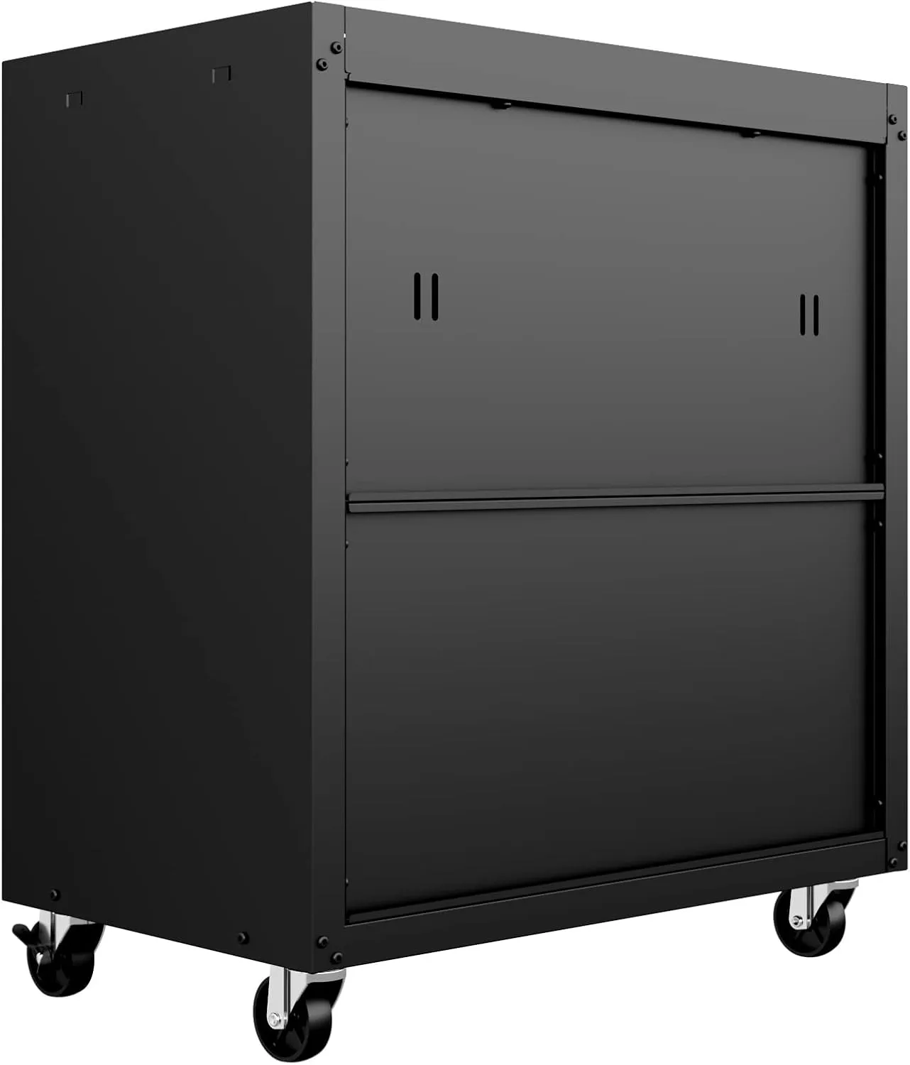 Manhattan Comfort Fortress Storage Units, Charcoal Gray