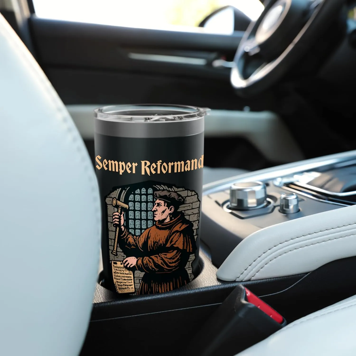 Martin Luther Reformation Semper Reformanda Christian Stainless Steel Insulated Tumbler
