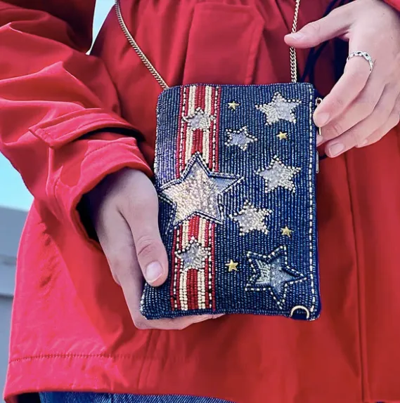 Mary Frances Americana Crossbody Phone Bag