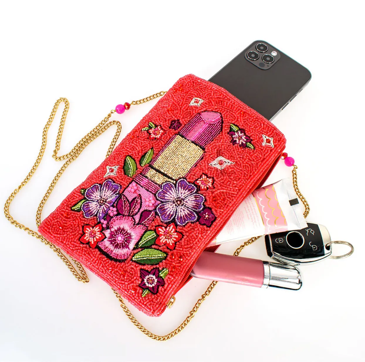 Mary Frances Glamour Girl Crossbody Phone Bag