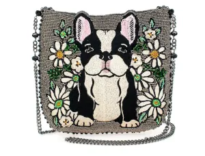 Mary Frances Pardon My Frenchie Crossbody Handbag