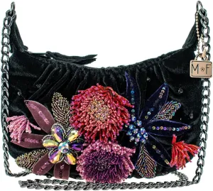 Mary Frances Spark Embellished Mini Crossbody Handbag, Black