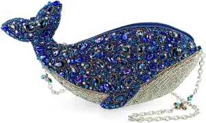 Mary Frances Whale of a Time Crossbody Handbag, Blue