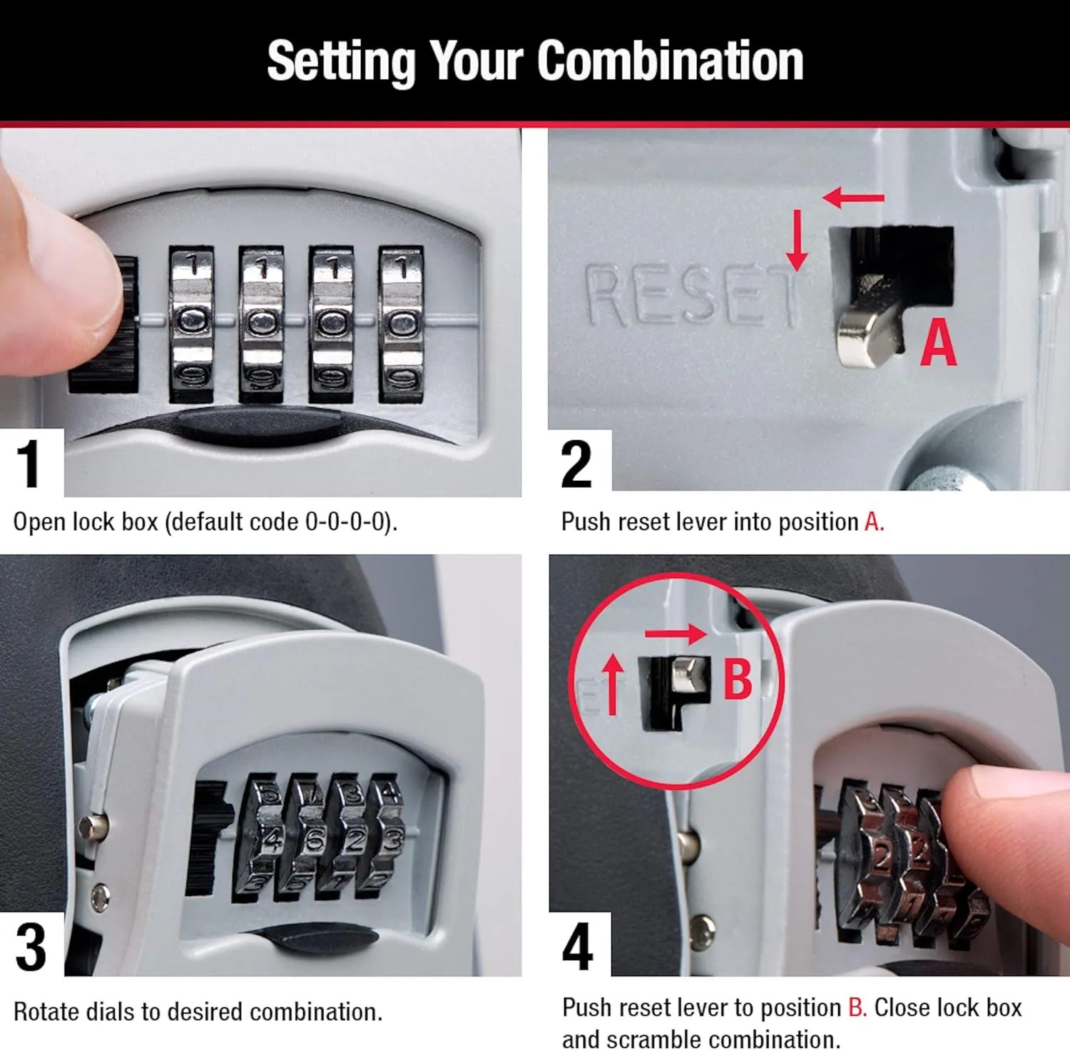 Master Lock Key Lock Box with Code, Outdoor Lock Box for Realtors, Property Managers and Landlords, Ideal for Short-Term Rentals, Key Safe Holds 5 Keys, 2 Pack, 5400EC2