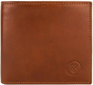 Maxwell Scott - Luxury Leather RFID Billfold Wallet for Men - Handmade from Premium Hides - The Vittore RFID Chestnut Tan