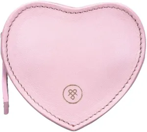 Maxwell Scott - Womens Luxury Soft Leather Small Heart-Shaped Coin Wallet Purse - Handmade - The Mirabella Nappa - Blush Pink