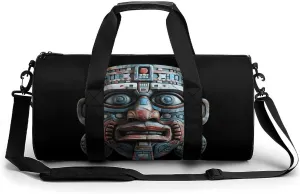 Maya Face Mask Funny Gym Bag Travel Tote Bag Duffel Bag for Men Women Weekender Sports Vacation