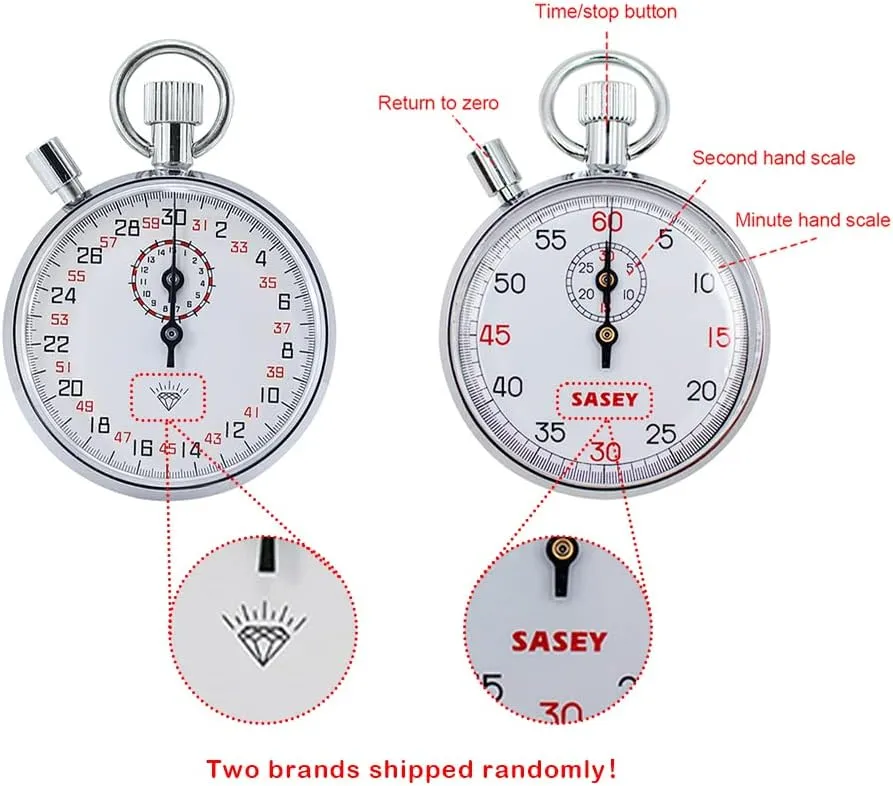 Mechanical Stop Watch, Sports Chronograph Running Timer Handheld Stopwatch (SXJ505)