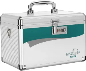 Medicine Lock Box with Combination Lock,Medication Lock box 【Medium 12 x 7.68 x 7.87 Inch】 Safe Lock Box,Medical Box Organizer