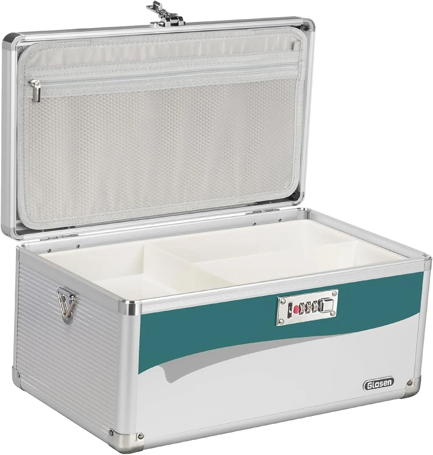 Medicine Lock Box with Combination Lock,Medication Lock Box【Extra Large16 x 9.25 x 7.5 Inch】 Medicine Safe Lock Box,Medical Box Organizer