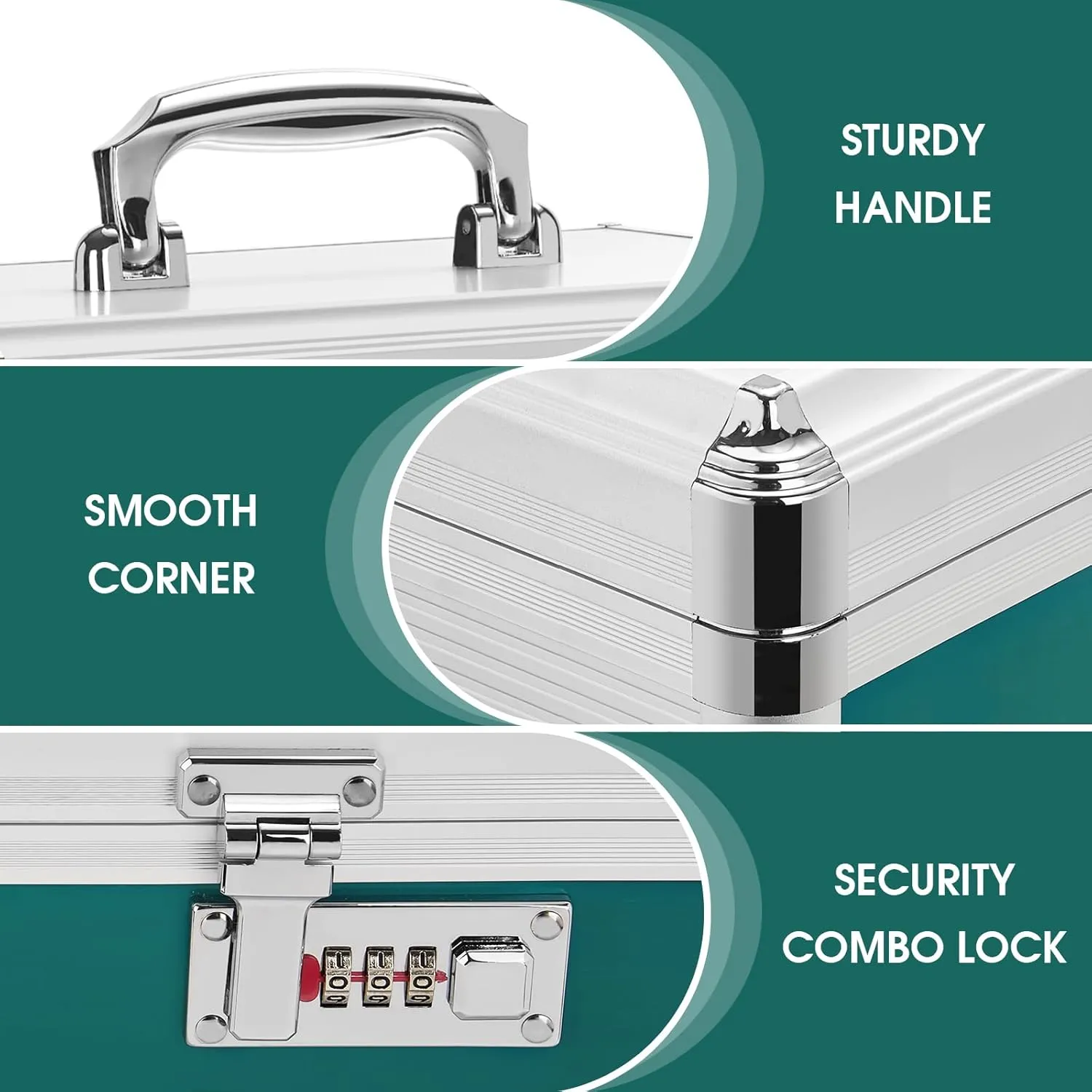 Medicine Lock Box with Combination Lock,Medication Lock Box【Extra Large16 x 9.25 x 7.5 Inch】 Medicine Safe Lock Box,Medical Box Organizer