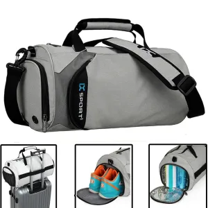 Men Gym Bags Outdoor Travel Sport Bag Multifunction Dry Wet Separation Bags