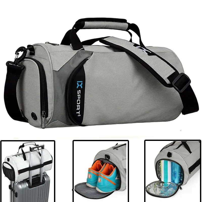 Men Gym Bags Outdoor Travel Sport Bag Multifunction Dry Wet Separation Bags