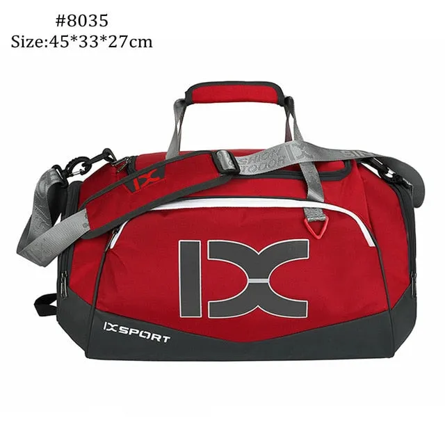 Men Gym Bags Outdoor Travel Sport Bag Multifunction Dry Wet Separation Bags