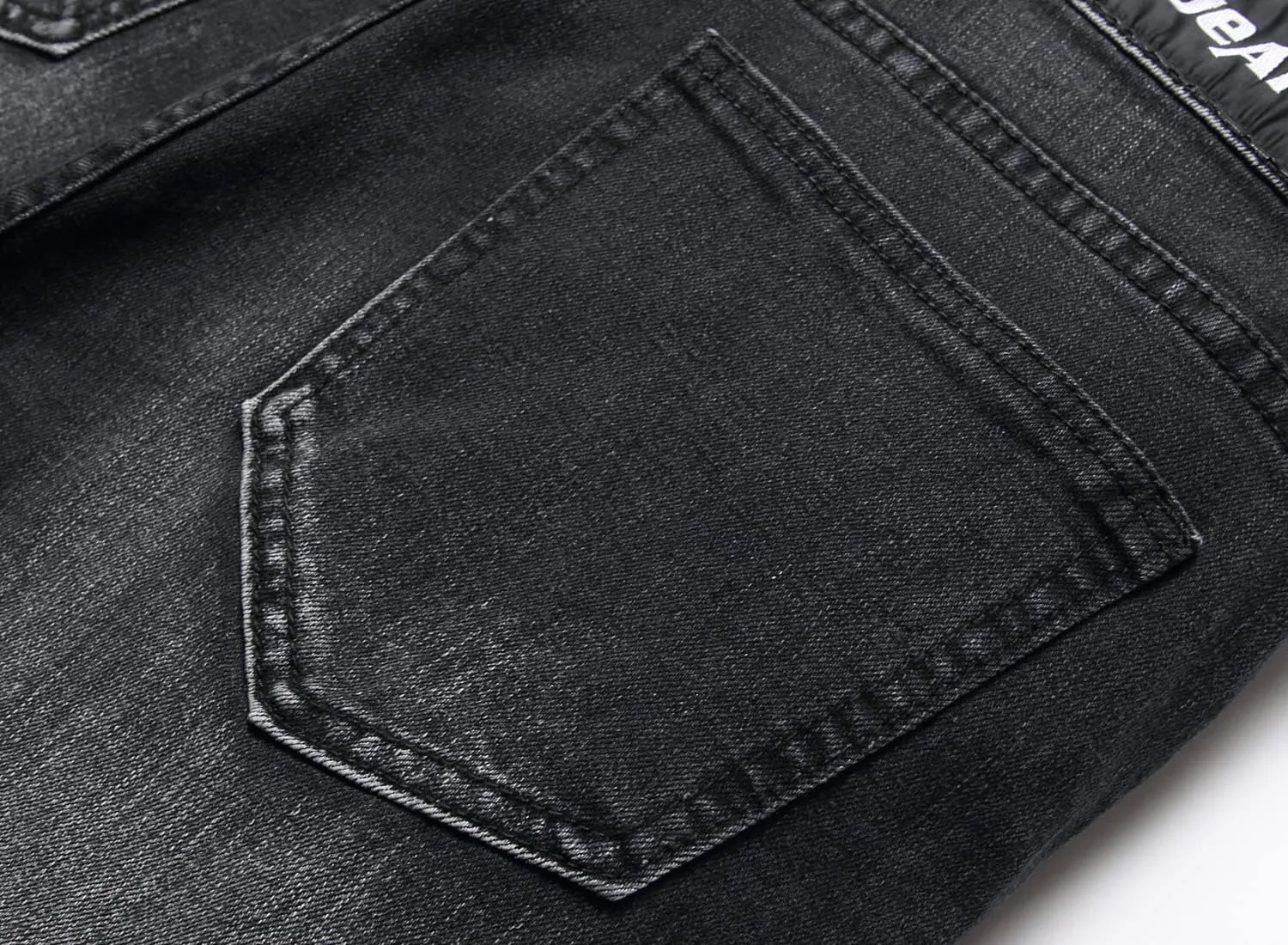 Men's Fashion Washed Straight Fit Slim Jeans